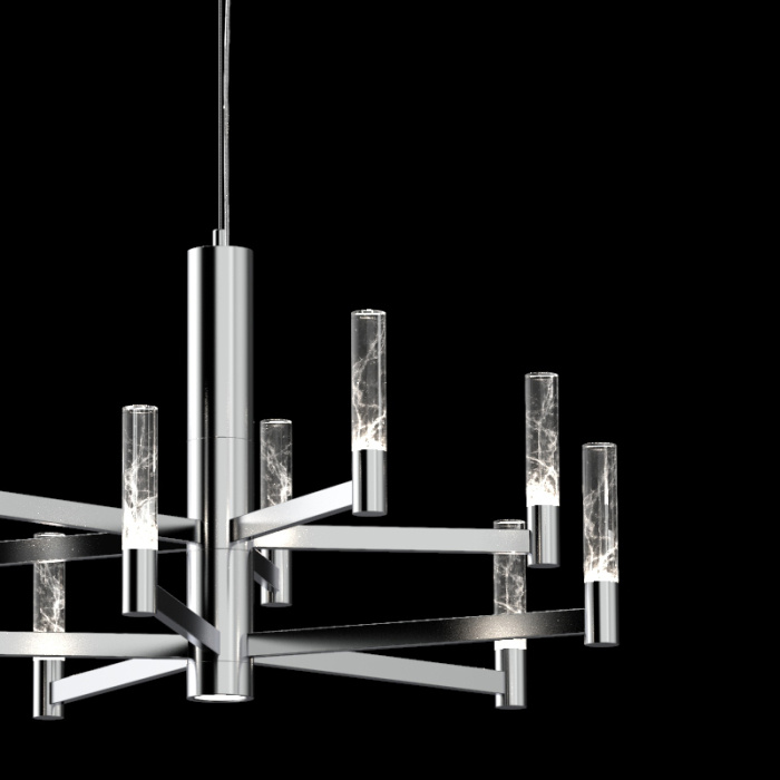 Люстра на штанге Delight Collection MD2051 MD2051-10A chrome