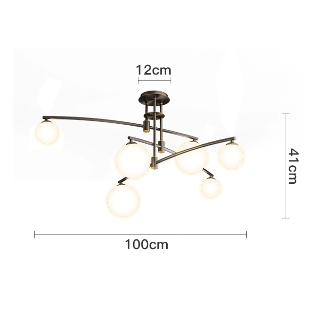 Потолочная люстра Delight Collection 8119P 8119P/6 black