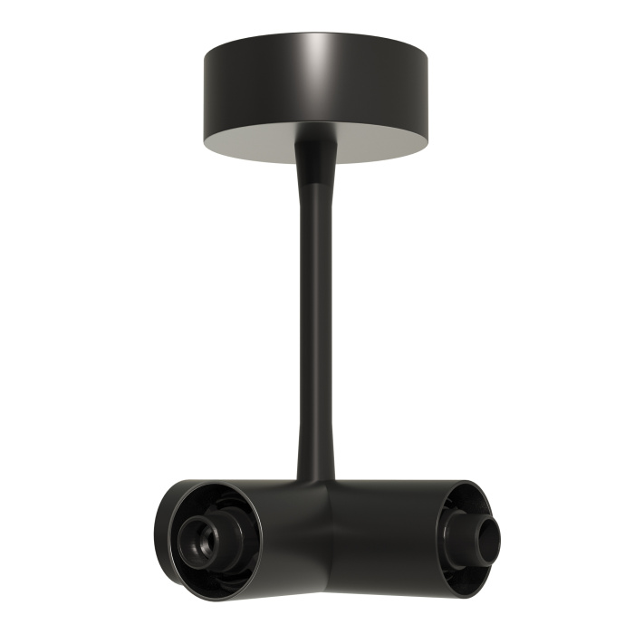 Потолочный токопроводящий Т-коннектор ST-Luce Черный ST1602.459.00