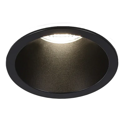 Светильник встраиваемый Черный LED 1*7W 4000K 560Lm Ra80 60° IP20 D60xH79 100-240V ST754.448.07
