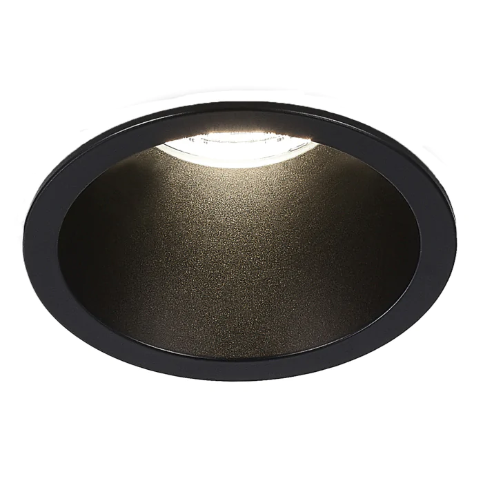 Светильник встраиваемый Черный LED 1*7W 4000K 560Lm Ra80 60° IP20 D60xH79 100-240V ST754.448.07