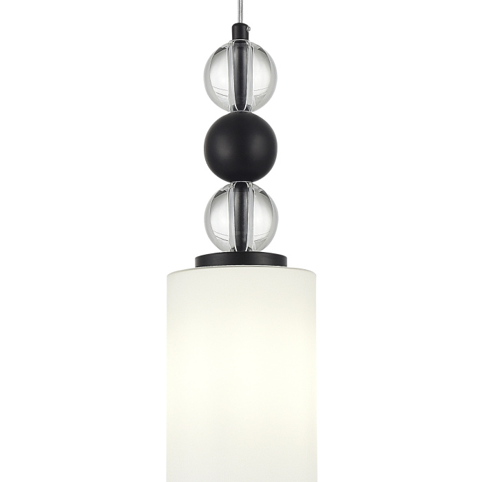 Светильник подвесной ST-Luce черный/белый E27 1*40W SL2003.403.01