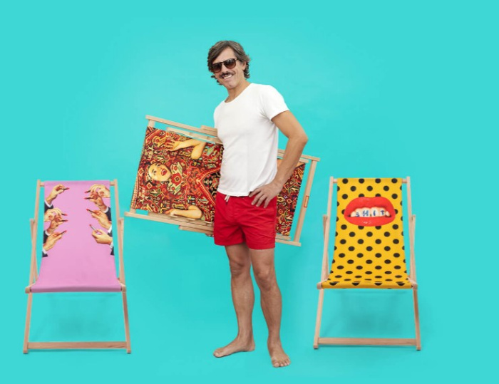 Шезлонг Seletti Toiletpaper Deckchair 16682