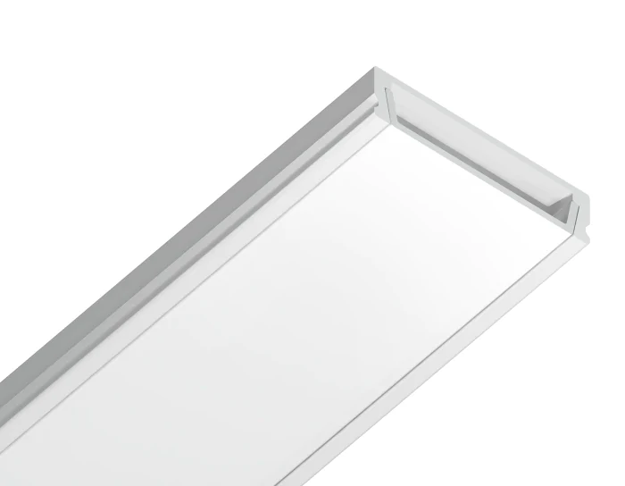 Алюминиевый профиль накладной 23.8*6 для светодиодной ленты до 20мм Ambrella light GP1800WH