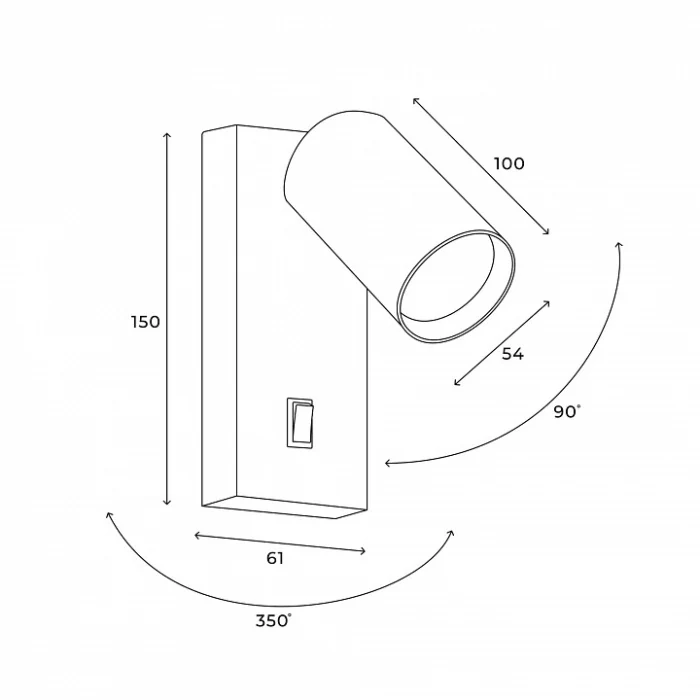 Настенный светильник Hesby Lighting Edge HSBL_0125