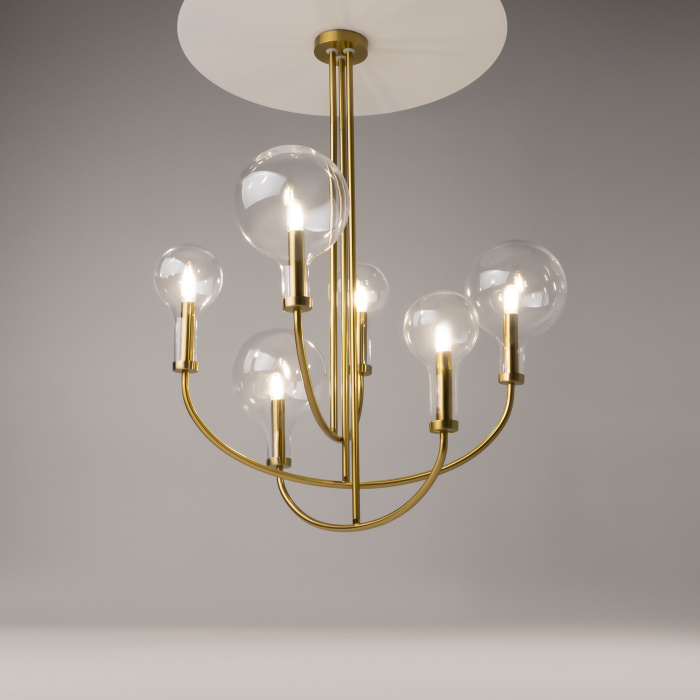 Люстра на штанге Maytoni Status MOD333PL-06BS