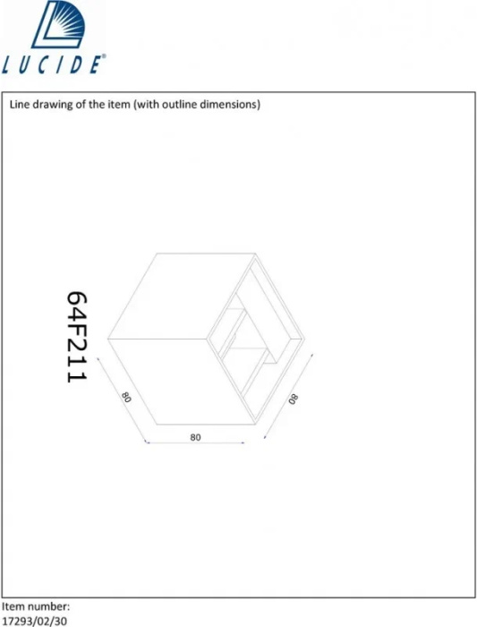 Бра Lucide XIA 17293/02/30