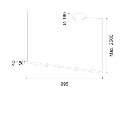Подвесной светильник Leds C4 Dew