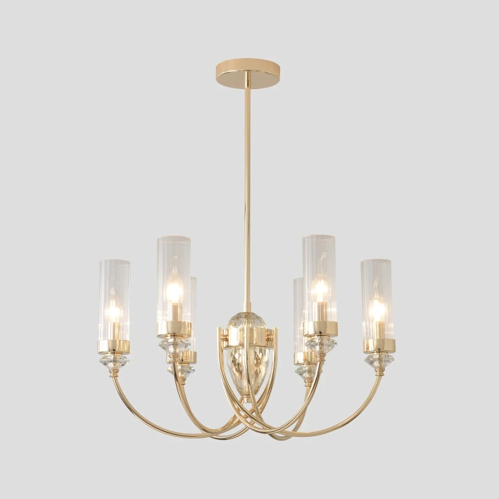 Люстра на штанге Crystal Lux SECRET SP6 GOLD