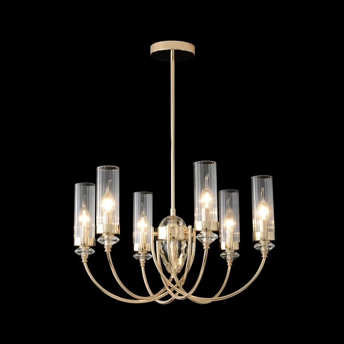 Люстра на штанге Crystal Lux SECRET SP6 GOLD