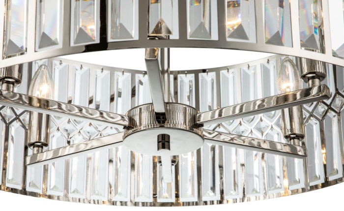 Подвесная люстра iLamp Form 6122-600 NICKEL