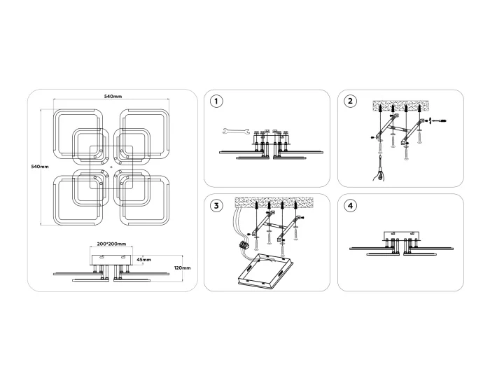 Светильник светодиодный потолочный AMBRELLA light FA8950