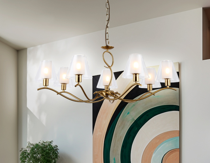 Подвесная люстра со стеклянными плафонами Ambrella light LH57093