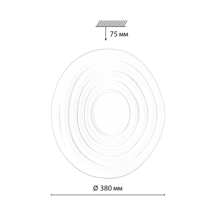 Настенно-потолочный светильник SONEX FASS 7679/DL