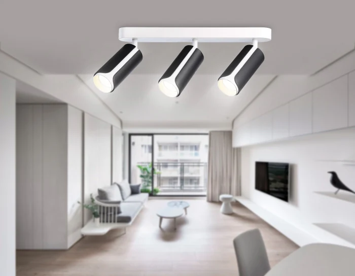 Настенно-потолочный поворотный спот со сменной лампой GU10 Ambrella light TN51605