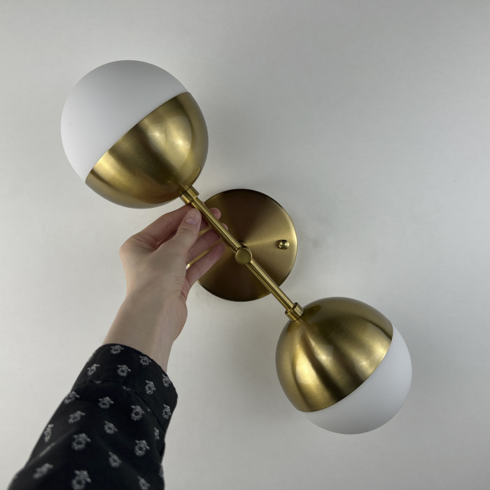 Бра Copper Light Bra Duos Brass ImperiumLoft