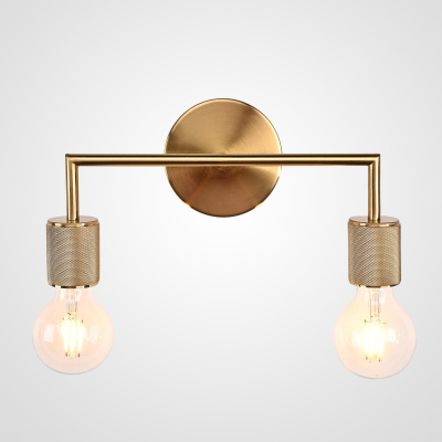 Бра RH Utilitaire Double Sconce Brass ImperiumLoft