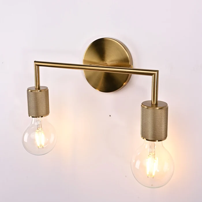 Бра RH Utilitaire Double Sconce Brass ImperiumLoft