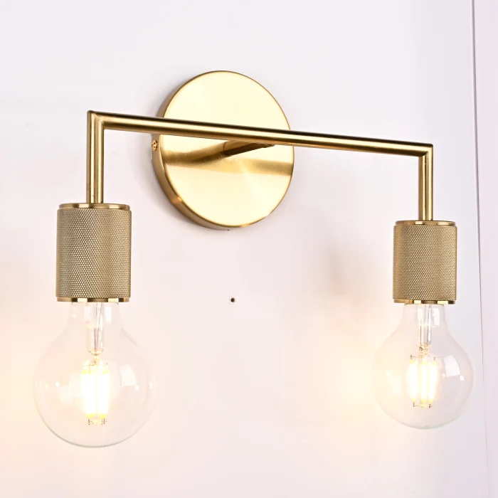 Бра RH Utilitaire Double Sconce Brass ImperiumLoft