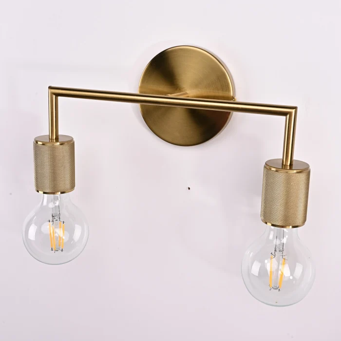Бра RH Utilitaire Double Sconce Brass ImperiumLoft