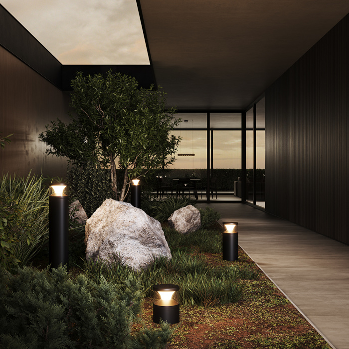 Садово-парковый светильник Maytoni Pyro O496FL-L21B3K