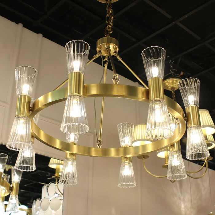 Люстра Cloyd JARROW C16 / Ø78 см - латунь (арт.10437)