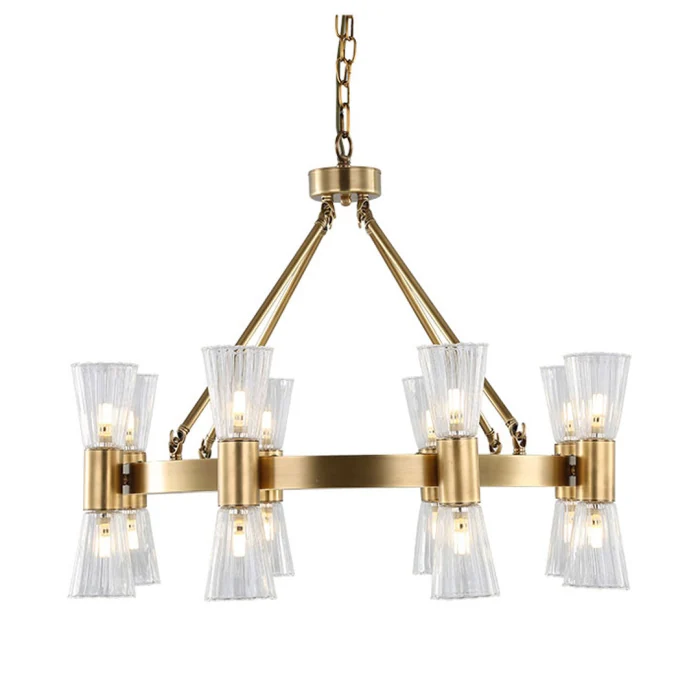 Люстра Cloyd JARROW C16 / Ø78 см - латунь (арт.10437)