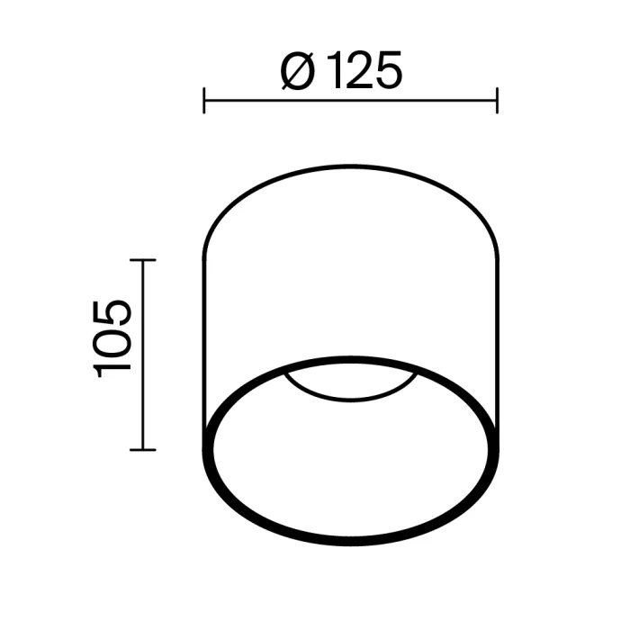 Накладной светильник Maytoni Alfa LED C064CL-01-25W4K-D-RD-B