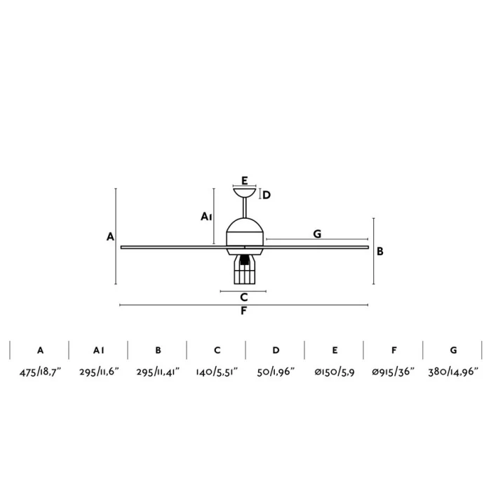 Вентилятор со светом CHICAGO Black ceiling fan