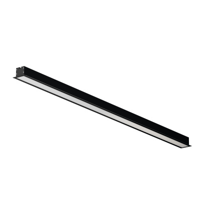 Линейный встраиваемый светильник Maytoni Technical 3000K 50x35 (Черный, 1 м) LL313011