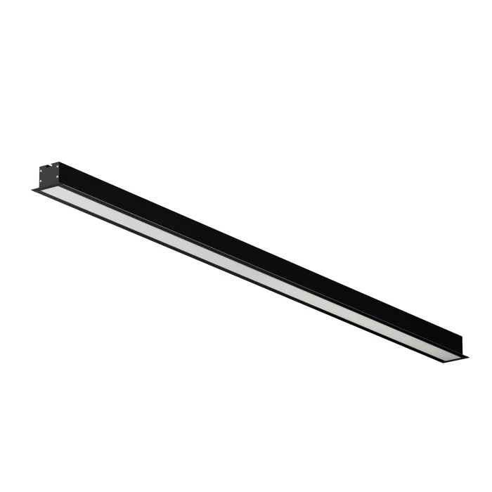 Линейный встраиваемый светильник Maytoni Technical 3000K 50x35 (Черный, 1 м) LL313011