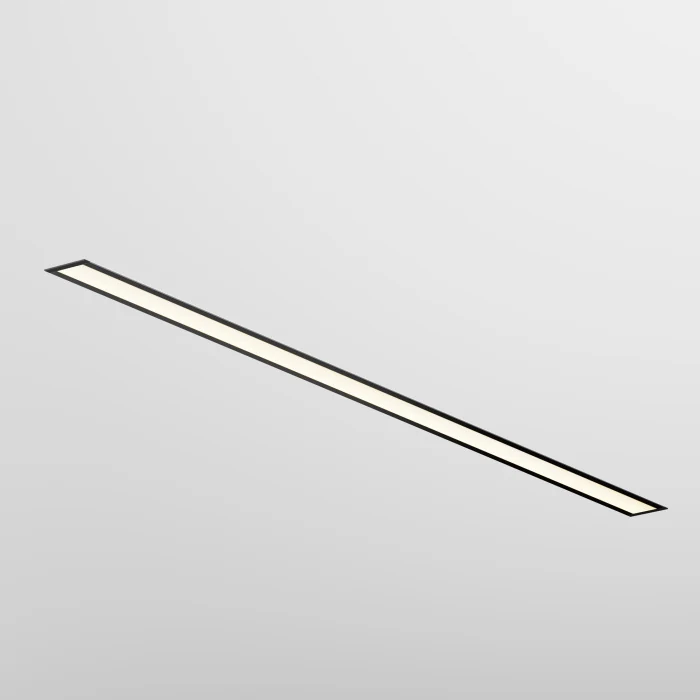 Линейный встраиваемый светильник Maytoni Technical 3000K 50x35 (Черный, 1 м) LL313011