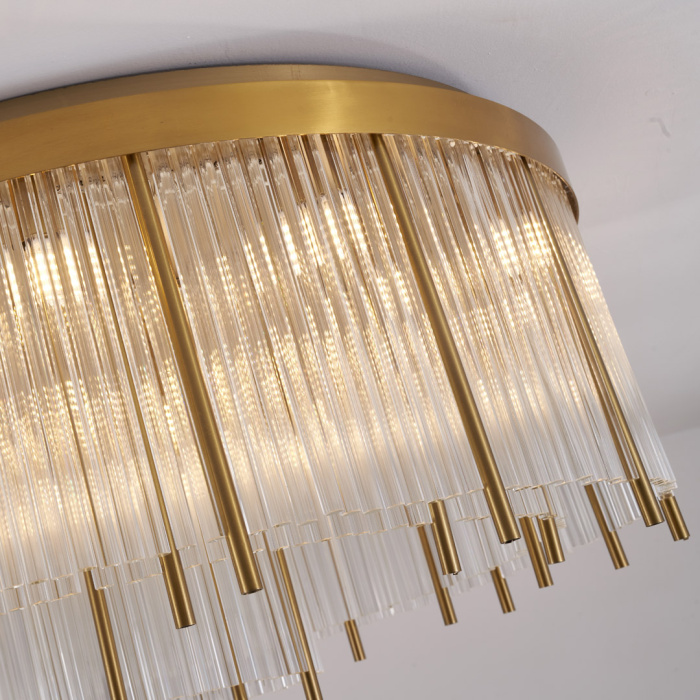 Потолочный светильник Cloyd CARTEL-A FM7 / Ø37 см - латунь (арт.10634)