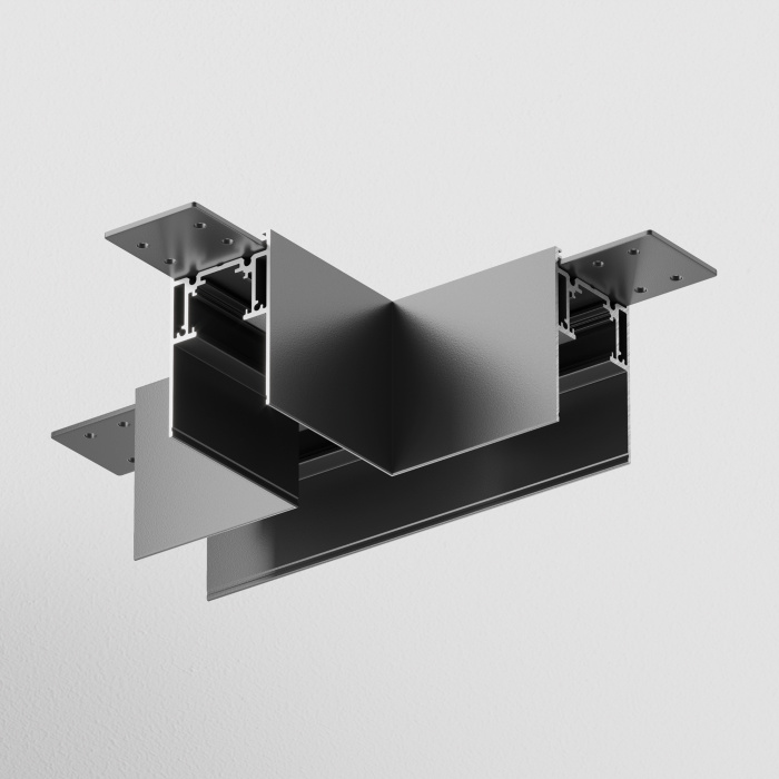 Коннектор Т-образный Gravity накладной черный Maytoni TRA010CT-41B