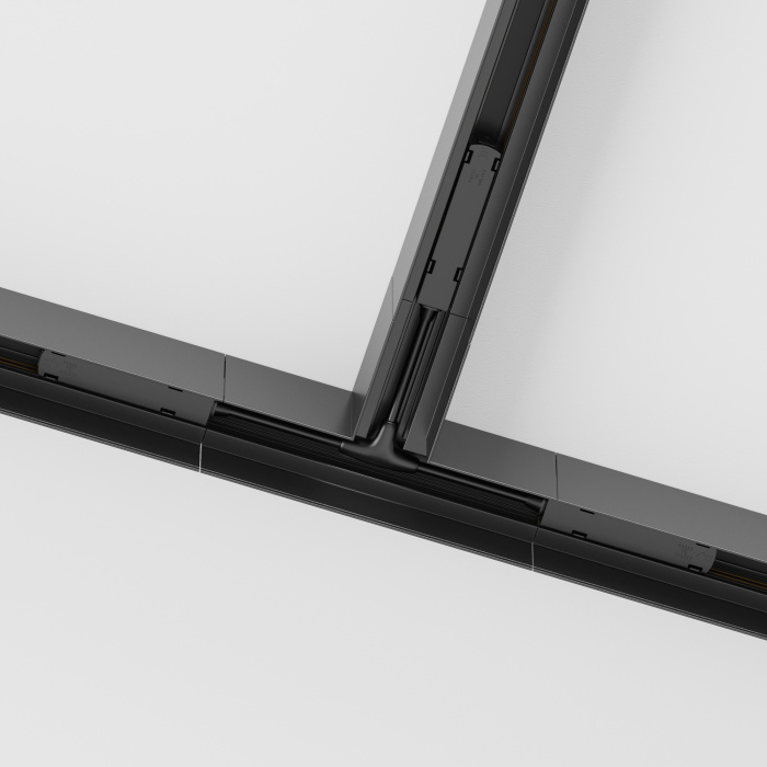 Коннектор Т-образный Gravity накладной черный Maytoni TRA010CT-41B