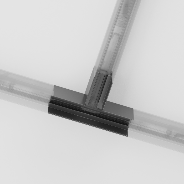 Коннектор Т-образный Gravity накладной черный Maytoni TRA010CT-41B