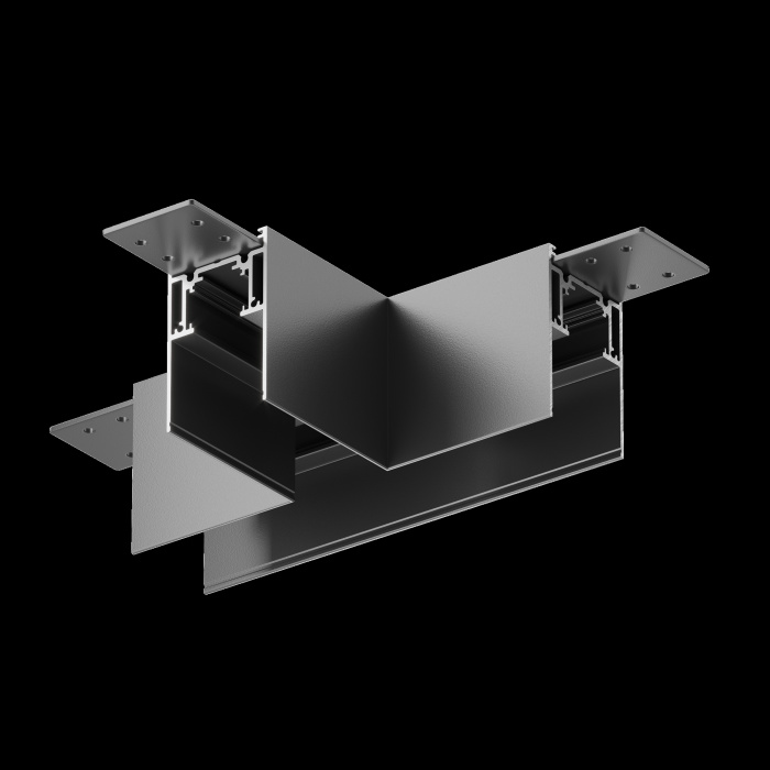 Коннектор Т-образный Gravity накладной черный Maytoni TRA010CT-41B