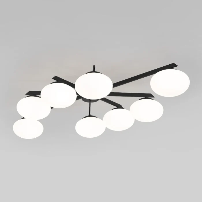 Потолочная люстра Eurosvet Opaline 70220/8 черный Smart