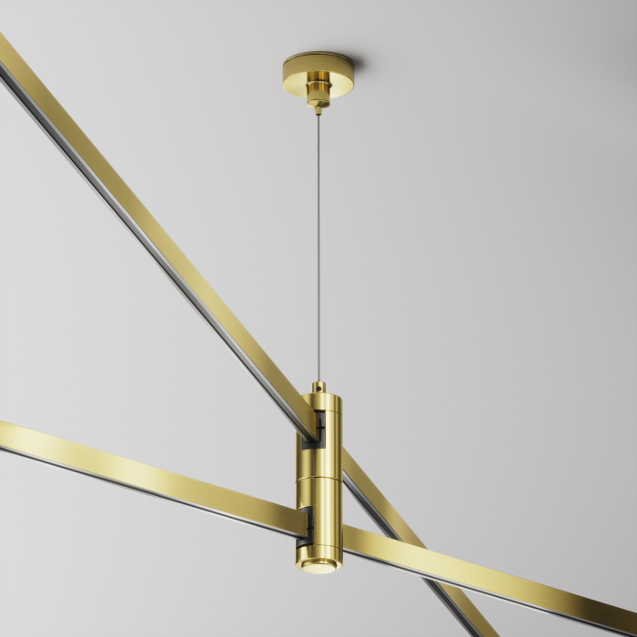 Подвес тросовый Hang двойной Flarity латунь Maytoni TRA157SW-D1-BS