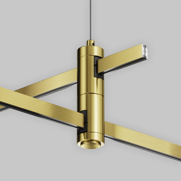 Подвес тросовый Hang двойной Flarity латунь Maytoni TRA157SW-D1-BS