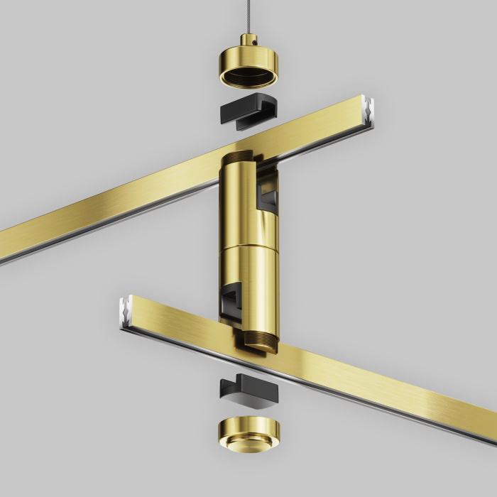 Подвес тросовый Hang двойной Flarity латунь Maytoni TRA157SW-D1-BS