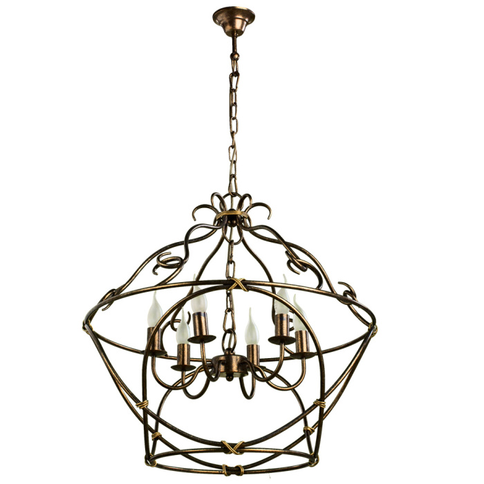 Люстра подвесная Arte Lamp BELLATOR A8960SP-6GA