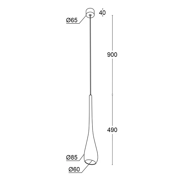 Подвесной светильник Ledron WoodDrop White