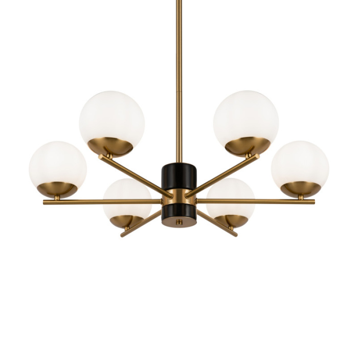 Люстра на штанге Freya Marble FR5230PL-06BS