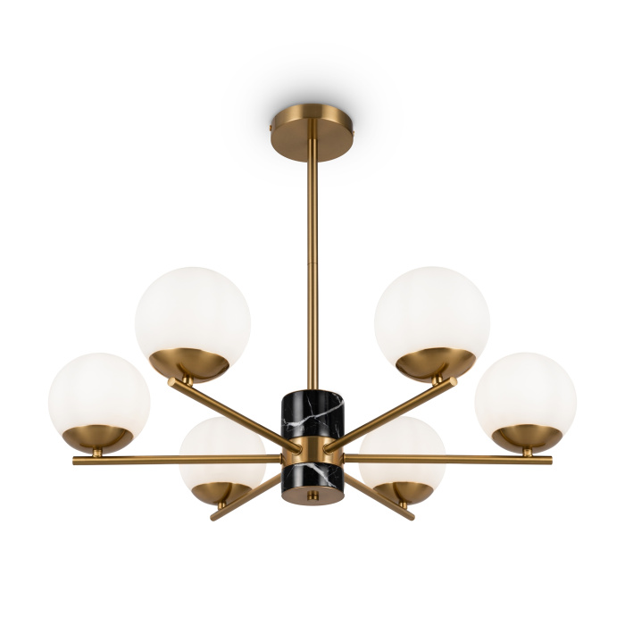 Люстра на штанге Freya Marble FR5230PL-06BS