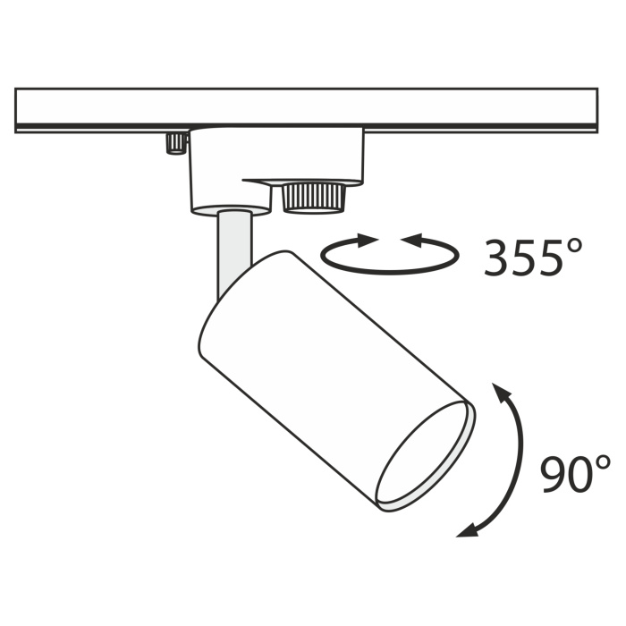 Трековый светильник Maytoni Focus MINI TR002-1-GU10-W