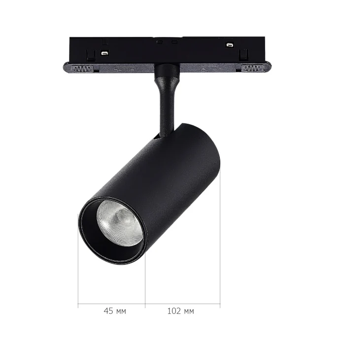 Магнитный трековый светильник SMART Черный LED 1*7W 2700K-6500K 630Lm Ra90 36° IP20 L10 ST375.406.07