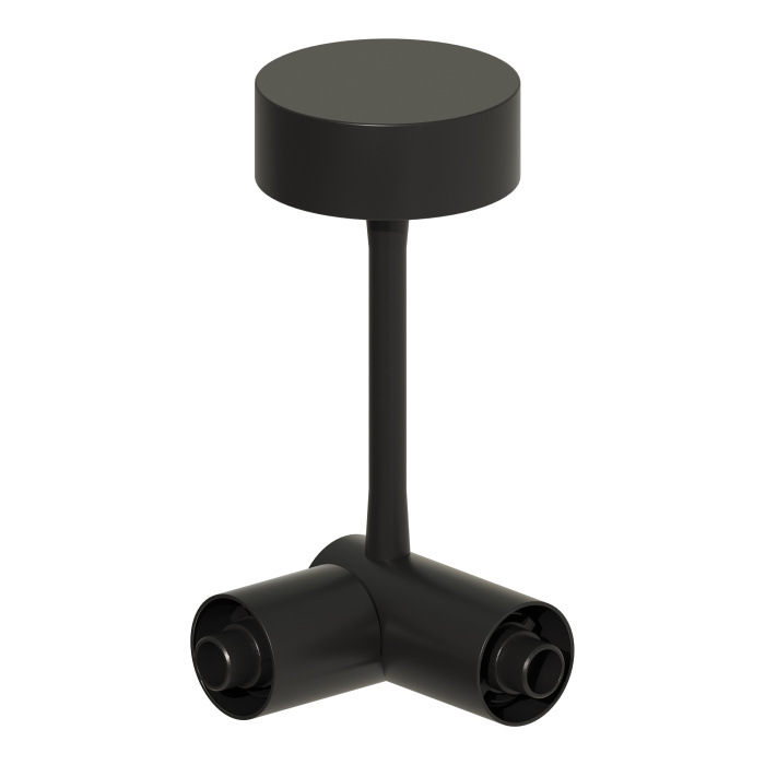 Потолочный токопроводящий угловой соединитель ST-Luce Черный ST1602.439.00