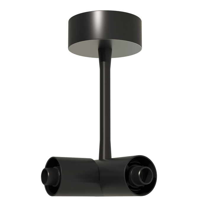 Потолочный токопроводящий угловой соединитель ST-Luce Черный ST1602.439.00