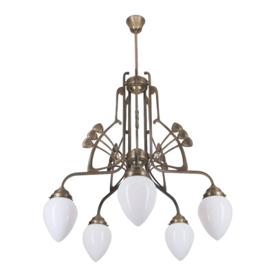 Люстра на штанге Berliner Messinglampen D88-123opB